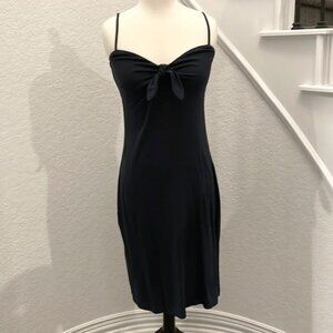 Dark midnight blue, almost black Tommy Bahama spaghetti strap knit strap dress S